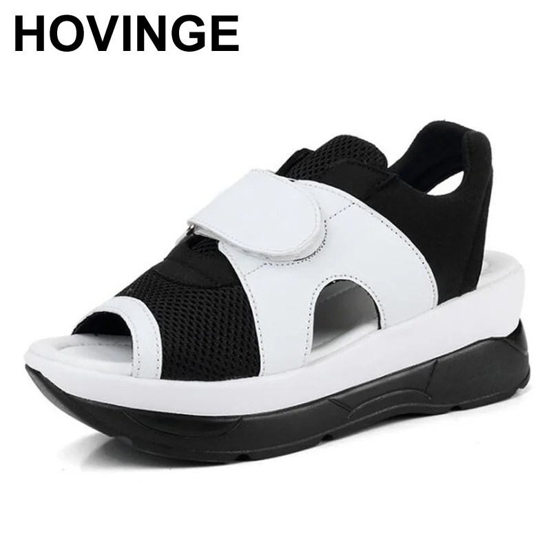 HOVINGE Summer Women's Sandals Casual Mesh Microfiber Breathable Shoes Woman Comfortable Wedges Lace Platform Sandals
HOVINGE Summer Women's Sandals Casual Mesh Microfiber Breathable Shoes Woman Comfortable Wedges Lace Platform Sandals