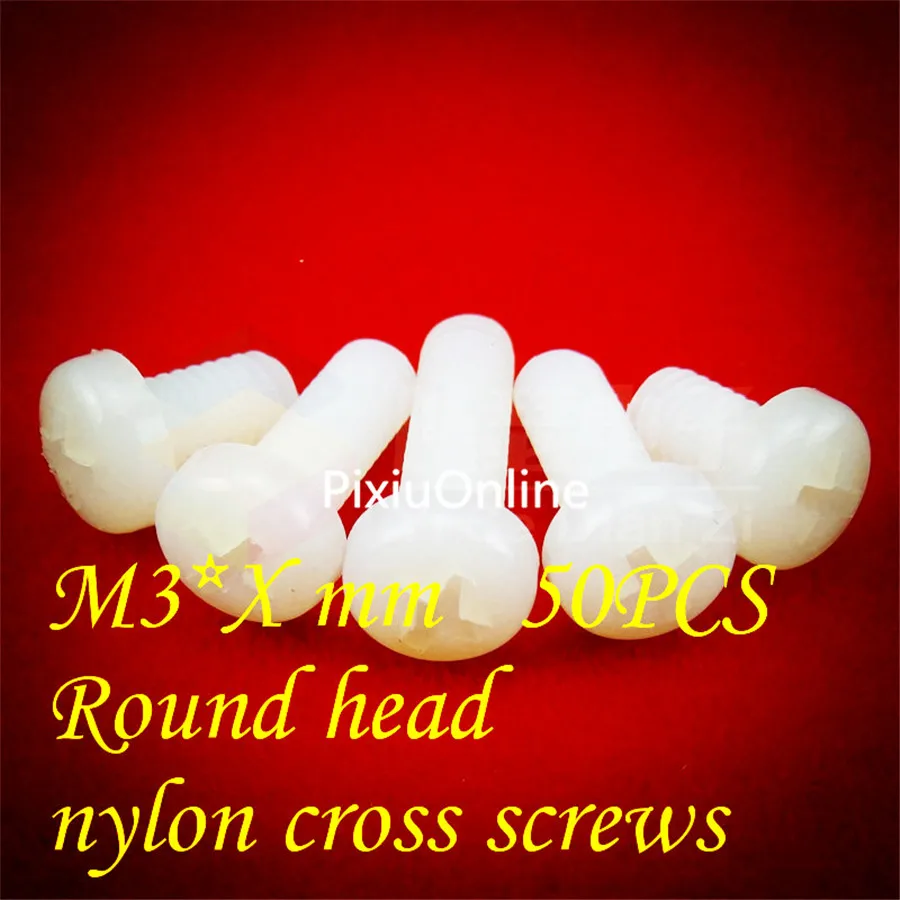 50pcs/pack YT431X Nylon Material M3 Standard Round Head Philips Head Cross Bolts Free Shipping Brazil
50pcs/pack YT431X Nylon Material M3 Standard Round Head Philips Head Cross Bolts Free Shipping Brazil