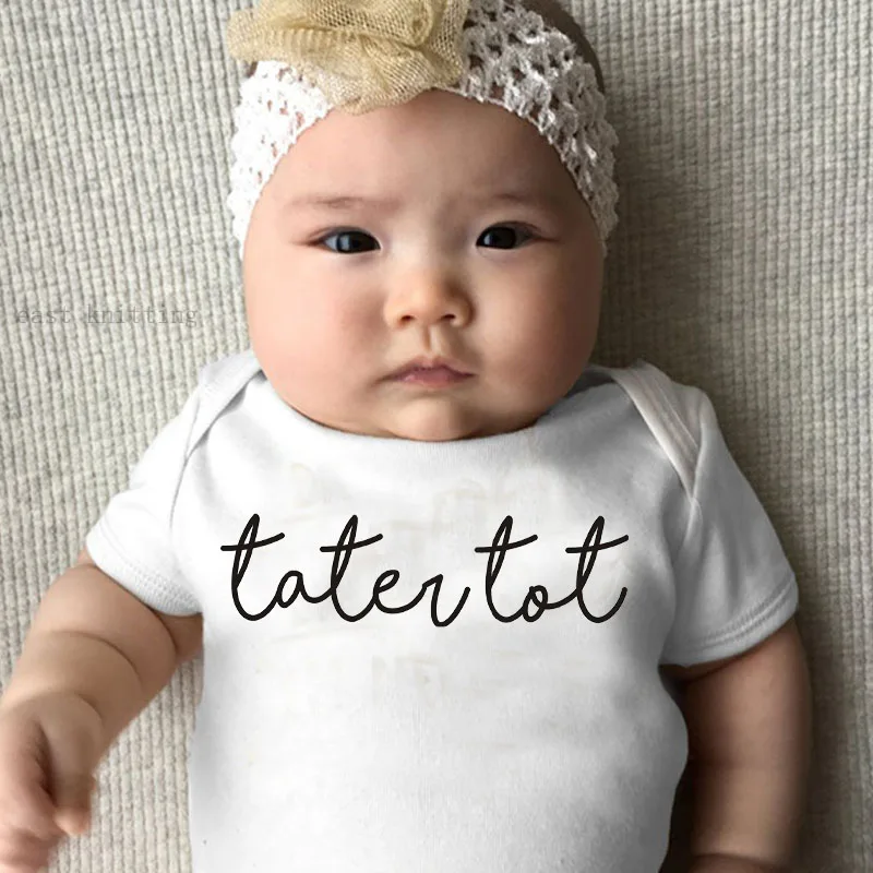 DERMSPE 0-24M Infant Newborn Baby Boy Girl Short Sleeve Letter Print Beautiful Cotton Romper Jumpsuit Summer Baby Clothes White
DERMSPE 0-24M Infant Newborn Baby Boy Girl Short Sleeve Letter Print Beautiful Cotton Romper Jumpsuit Summer Baby Clothes White