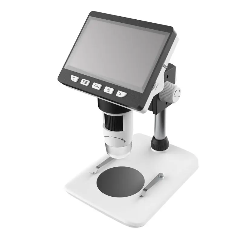 Цифровой микроскоп 4,3 "LCD HD 1080P, камера с увеличением 50X-1000X, видеомагнитофон для Mac Windows
Цифровой микроскоп 4,3 "LCD HD 1080P, камера с увеличением 50X-1000X, видеомагнитофон для Mac Windows