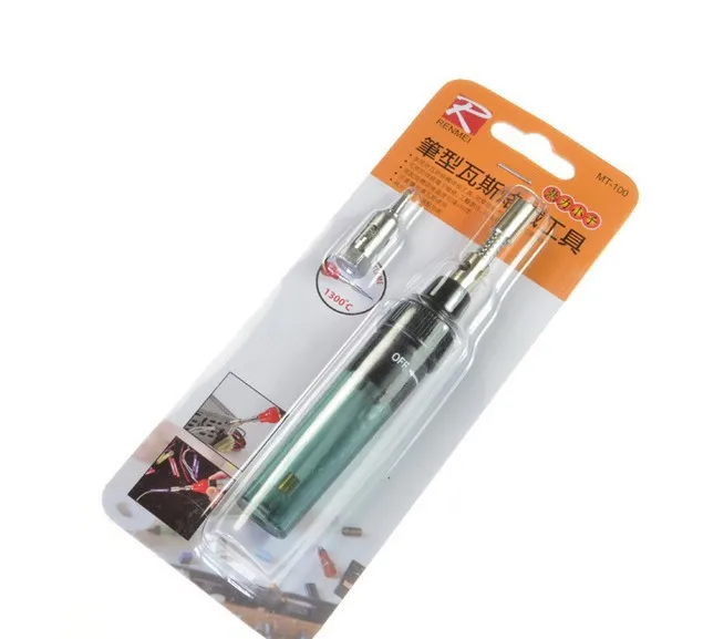 10pcs /lot Gas Blow Torch Soldering Solder Iron Gun Butane Cordless Pen Burner MT-100 Tool
10pcs /lot Gas Blow Torch Soldering Solder Iron Gun Butane Cordless Pen Burner MT-100 Tool
