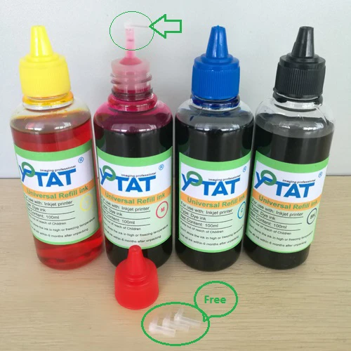 YOTAT 100ml Universal Refill Dye Ink Compatible for HP for Canon for Brother for Epson for Lexmark for DELL for Kodak printer
YOTAT 100ml Universal Refill Dye Ink Compatible for HP for Canon for Brother for Epson for Lexmark for DELL for Kodak printer