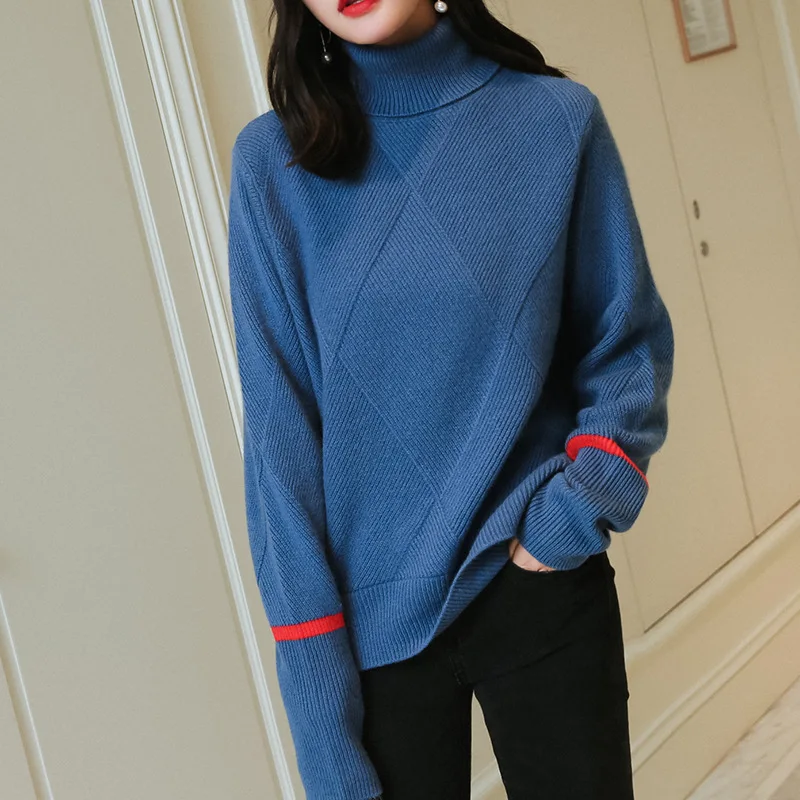 cashmere wool blend thick knit women fashion high collar dark argyle plaid pullover sweater H-straight loose wide one size
cashmere wool blend thick knit women fashion high collar dark argyle plaid pullover sweater H-straight loose wide one size