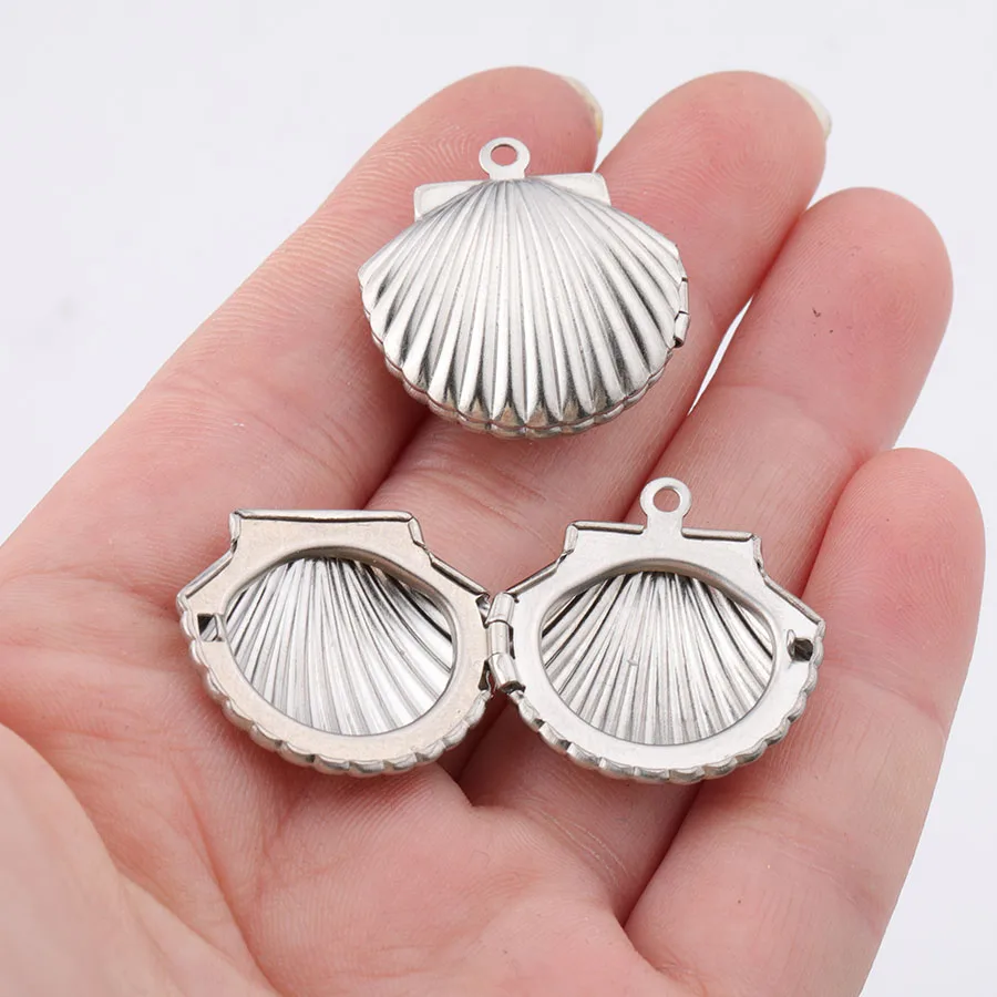Fnixtar Stanless Steel Vintage Sea Shell Album Box Pendant Photo Frame Locket Pendant Charms for DIY Memory Necklace 20Pcs/Lot
Fnixtar Stanless Steel Vintage Sea Shell Album Box Pendant Photo Frame Locket Pendant Charms for DIY Memory Necklace 20Pcs/Lot