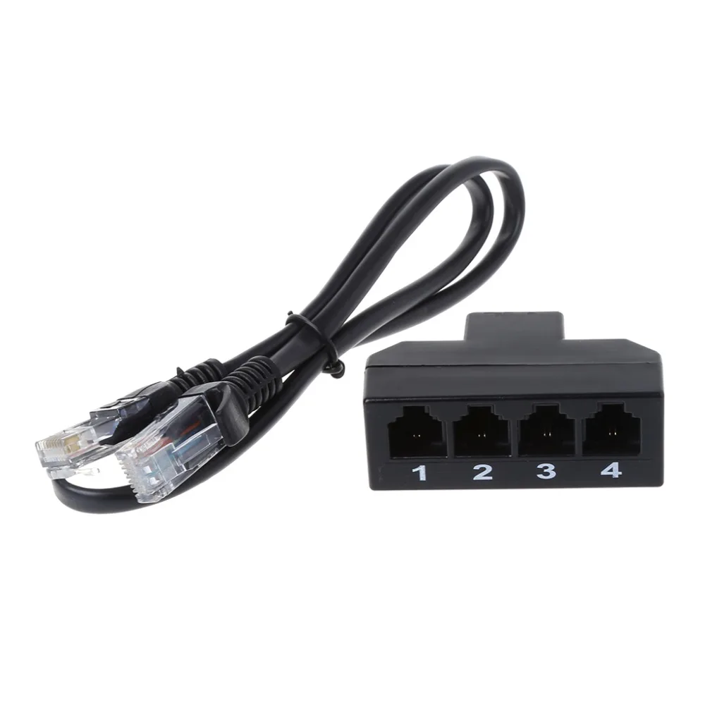 Переходник RJ11 6P4C Female To 4 Ethernet RJ45 8P8C Male F/M, телефонный аксессуар C26
Переходник RJ11 6P4C Female To 4 Ethernet RJ45 8P8C Male F/M, телефонный аксессуар C26