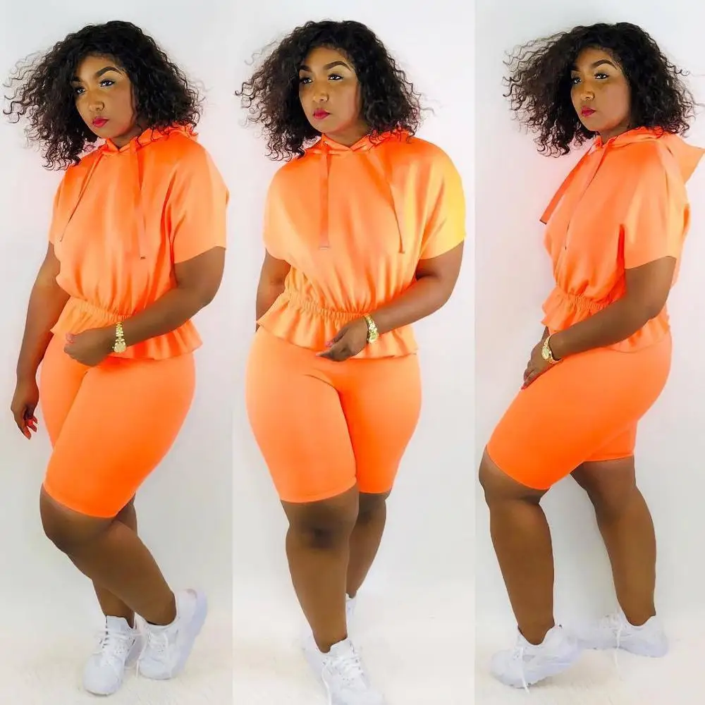 BKLD 2 Piece Set Women Summer Clothes For Women Matching Sets Short Sleeve Hooded Ruffles Tops and Shorts Women Outfits Neon Set
BKLD 2 Piece Set Women Summer Clothes For Women Matching Sets Short Sleeve Hooded Ruffles Tops and Shorts Women Outfits Neon Set
