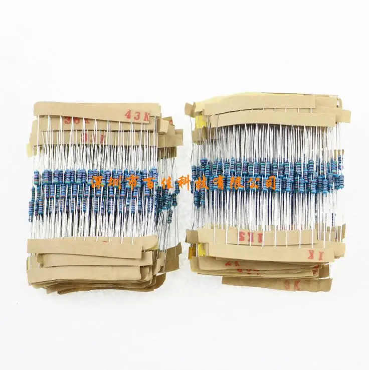 130 kinds of 1/4W metal film resistor package component package full range of resistance value each 10pcs
130 kinds of 1/4W metal film resistor package component package full range of resistance value each 10pcs