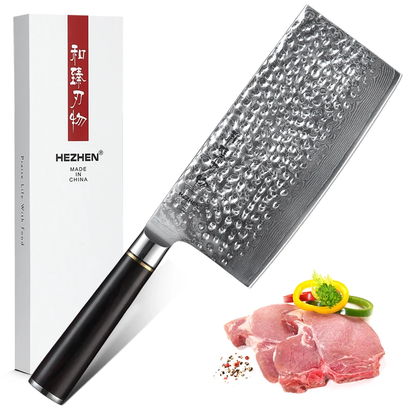 HEZHEN 7 inch Chopping Knife Stainless Steel Knife VG 10 Kitchen Cooking Tool Super Sharp New Arrival Durable Kitchen Knives
HEZHEN 7 inch Chopping Knife Stainless Steel Knife VG 10 Kitchen Cooking Tool Super Sharp New Arrival Durable Kitchen Knives
