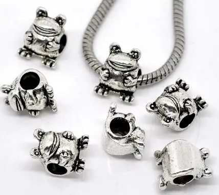 Antique Silver Tone Frog Charm Beads Fits Charm Bracelet 14x11mm Jewelry Findings
Antique Silver Tone Frog Charm Beads Fits Charm Bracelet 14x11mm Jewelry Findings