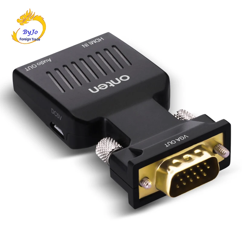 Otten HDMI to VGA line Cable HDMI Converter Support 3D HD video converter head high definition connector
Otten HDMI to VGA line Cable HDMI Converter Support 3D HD video converter head high definition connector