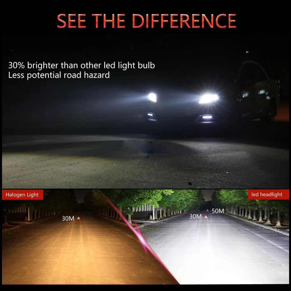 2*H4 LED Headlight Bulb,Rigidhorse 9003 Headlight Bulb Driving Lights High Beam Bulbs ZES Chip LED Headlight, 160W 16000LM White
2*H4 LED Headlight Bulb,Rigidhorse 9003 Headlight Bulb Driving Lights High Beam Bulbs ZES Chip LED Headlight, 160W 16000LM White