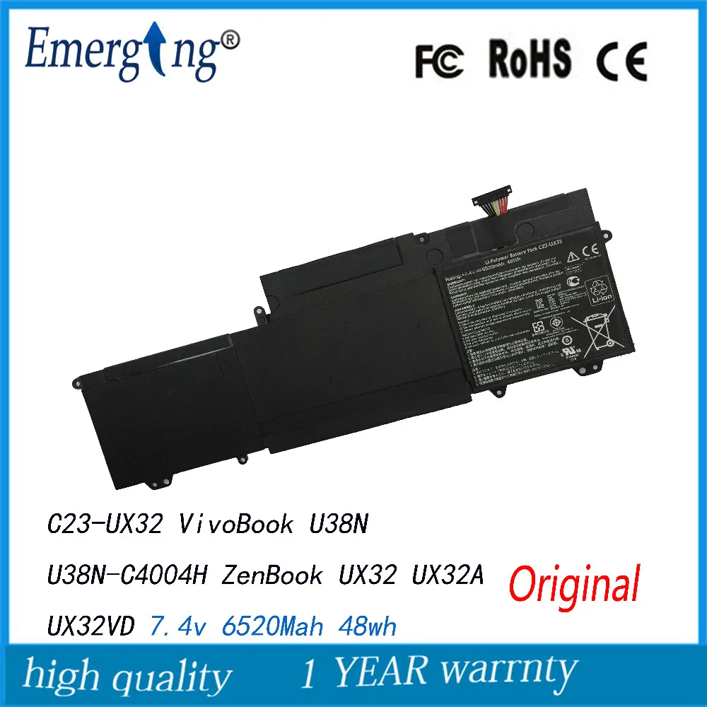 7.4V 48Wh Original New Laptop Battery for ASUS Vivobook U38n U38n-c4004h Zenbook Ux32vd Ux32a C23-ux32
7.4V 48Wh Original New Laptop Battery for ASUS Vivobook U38n U38n-c4004h Zenbook Ux32vd Ux32a C23-ux32