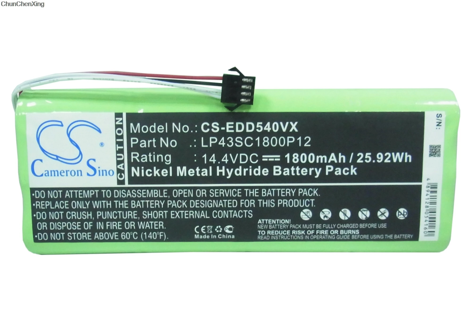Cameron Sino 1800mAh Battery LP43SC1800P12 for Ecovacs Deebot D523, D540, D550, D560, D570, D580
Cameron Sino 1800mAh Battery LP43SC1800P12 for Ecovacs Deebot D523, D540, D550, D560, D570, D580