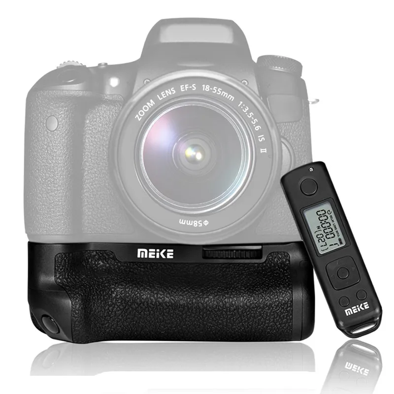 MEIKE MK-760D Pro Вертикальная Батарейная ручка Замена для камеры Canon 760D 750D DSLR с