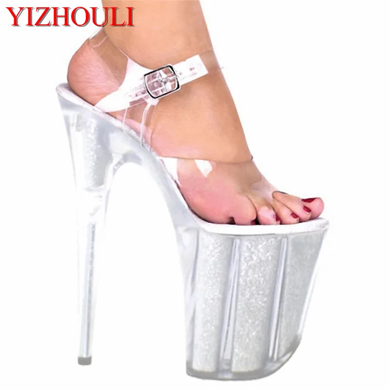 20cm ultra high heels crystal sandals 8 inch women silver wedding shoes pole dancing shoe Unusual High Heel Shoes
20cm ultra high heels crystal sandals 8 inch women silver wedding shoes pole dancing shoe Unusual High Heel Shoes