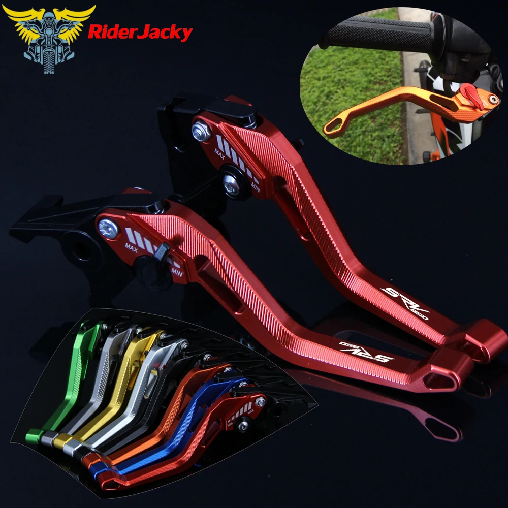 

3D design (Rhombus Hollow) Red CNC Motorcycle Adjustable Brake Clutch Lever For Aprilia SRV 850 Srv850 2012-2016 2013 2014 2015