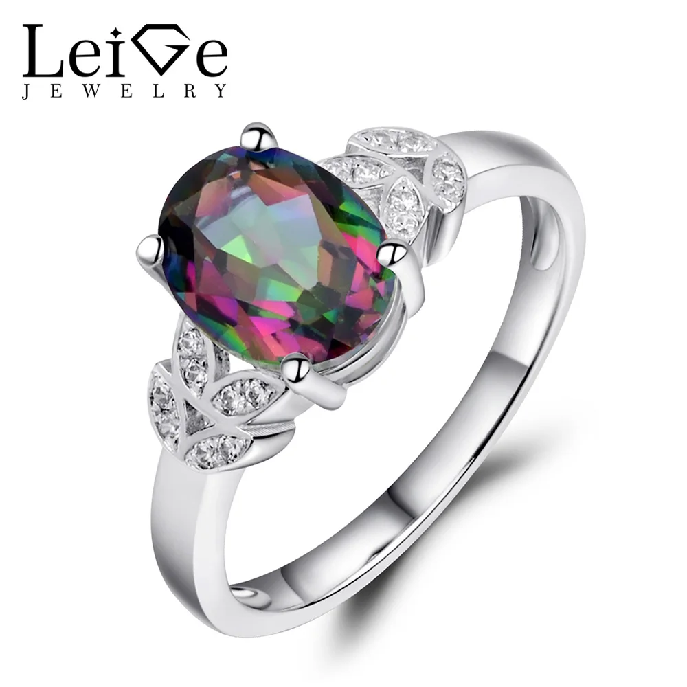 Leige Jewelry 925 Sterling Silver Mystic Topaz Ring Wedding Anniversary Rings for Women Oval Cut Rainbow Gemstone Fine Jewelry
Leige Jewelry 925 Sterling Silver Mystic Topaz Ring Wedding Anniversary Rings for Women Oval Cut Rainbow Gemstone Fine Jewelry
