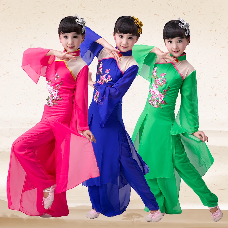 Children's Yangko Dance Costume Girl Umbrella Dance Clothing Kids Classical Fan Dance Dress Chinese Folk Dance Costume
Children's Yangko Dance Costume Girl Umbrella Dance Clothing Kids Classical Fan Dance Dress Chinese Folk Dance Costume