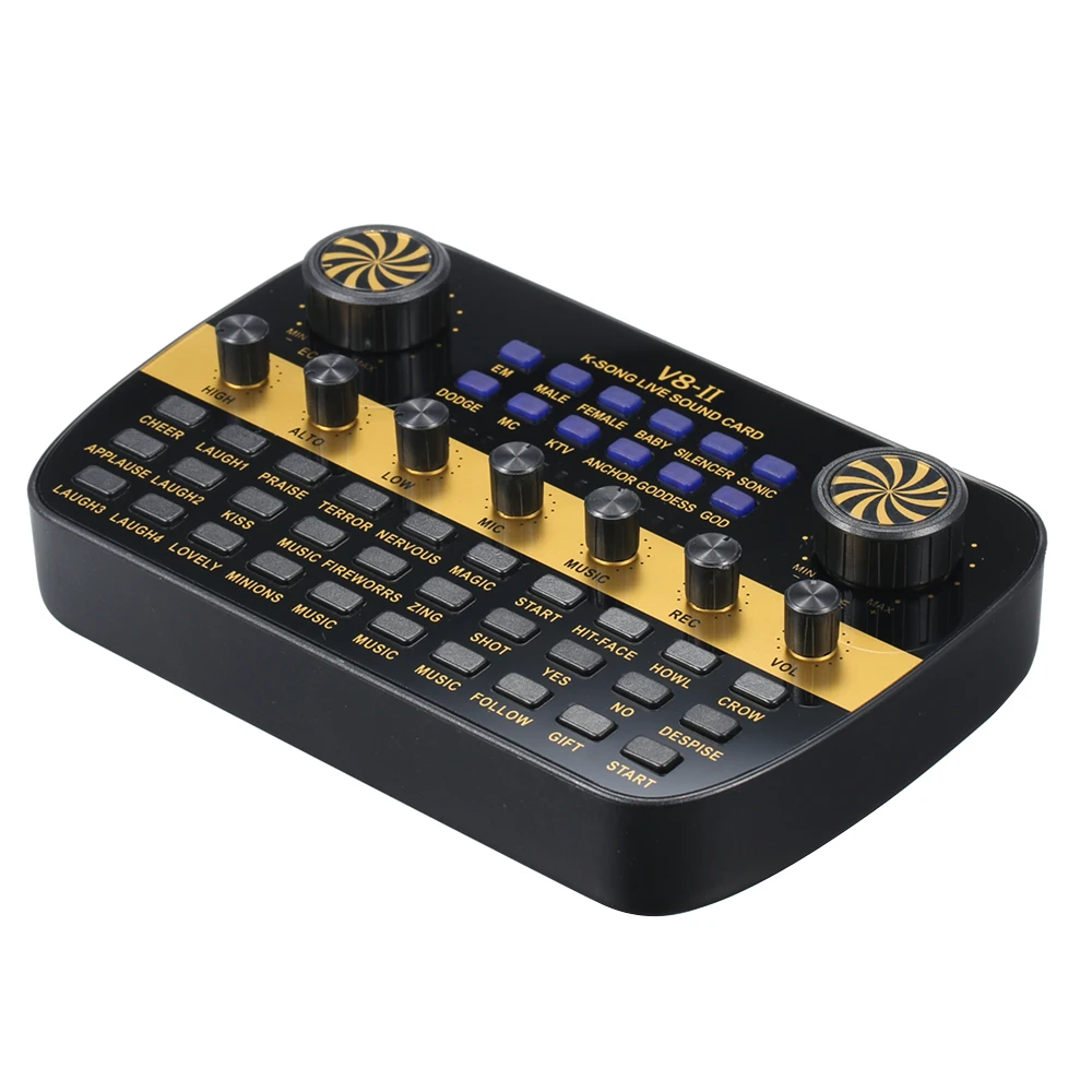 V8 Updated Live Sound Card Intelligent Volume Adjustable Audio Mixer Sound Card for Computer PC Live Sound
V8 Updated Live Sound Card Intelligent Volume Adjustable Audio Mixer Sound Card for Computer PC Live Sound