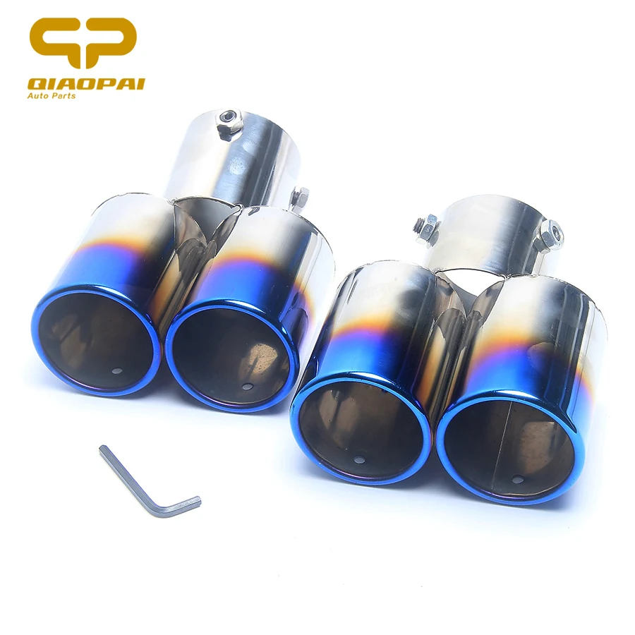 Universal Modified Car Exhaust Muffler Tail Stainless Steel Pipe Chrome Trim Exhaust Rear Tail Muffler Tip Turbo Sound Half Blue
Universal Modified Car Exhaust Muffler Tail Stainless Steel Pipe Chrome Trim Exhaust Rear Tail Muffler Tip Turbo Sound Half Blue