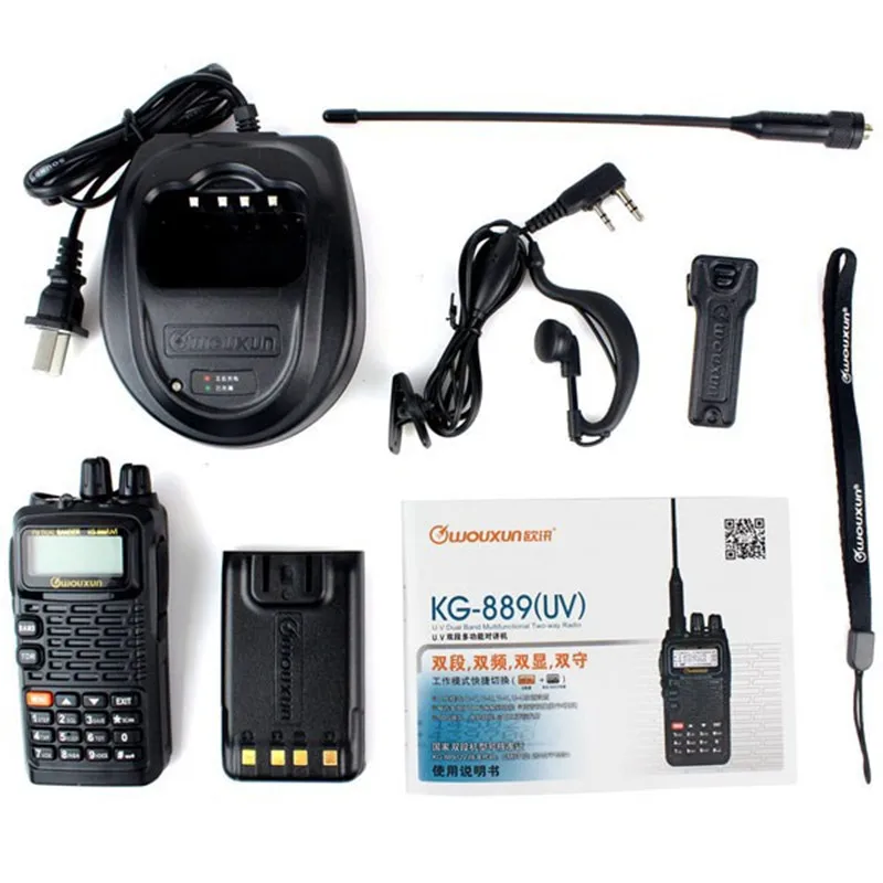 10pcs Black Walkie Talkie WouXun KG-889(UV) VHF+UHF 5W 199 CH VOX DTMF Waterproof Dustproof IP55 FM Radio Two Way Radio
10pcs Black Walkie Talkie WouXun KG-889(UV) VHF+UHF 5W 199 CH VOX DTMF Waterproof Dustproof IP55 FM Radio Two Way Radio