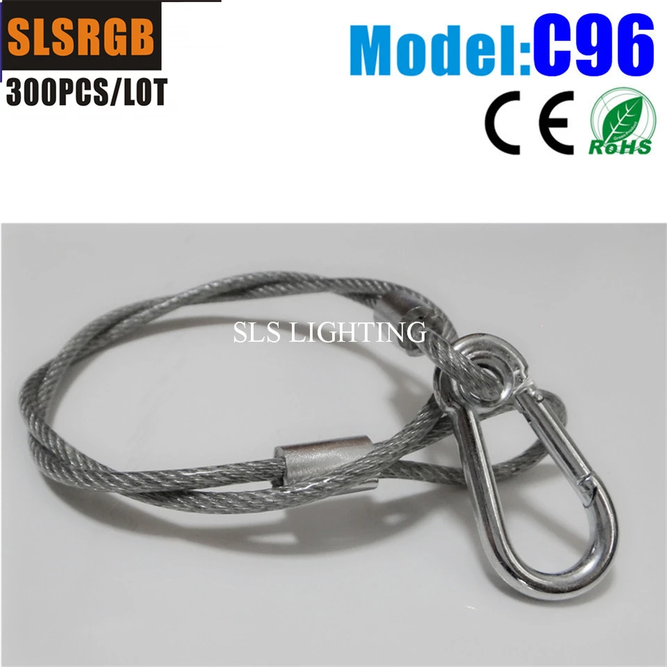 300PCS/LOT 4mm Diameter 85cm Long lighting safety cable steel Stage lighting connector rope cable protection Stainless Steel
300PCS/LOT 4mm Diameter 85cm Long lighting safety cable steel Stage lighting connector rope cable protection Stainless Steel