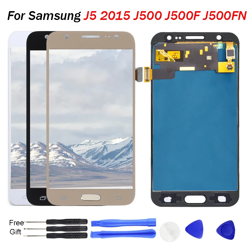 Для Samsung Galaxy J5 2015 экран дисплей J500 J500F J500FN J500M J500H ЖК-дисплей сенсорный дигитайзер
