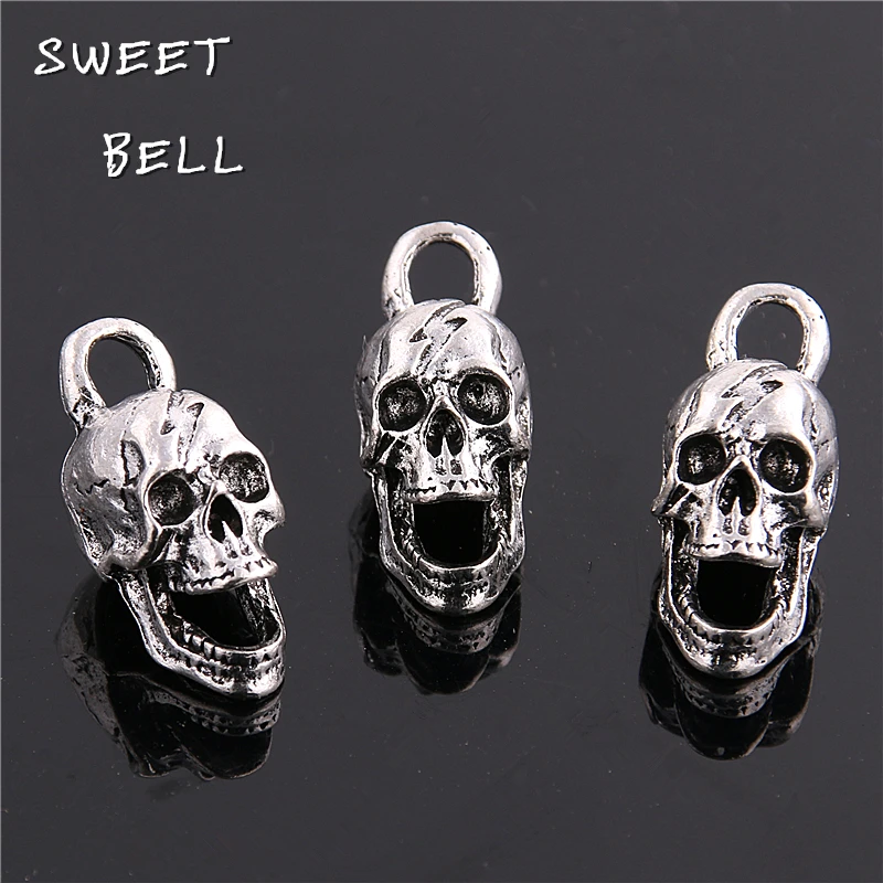 SWEET BELL 10pcs 12*30MM antique Alloy 3D Skull charms Pendant Jewelry Findings D6127
SWEET BELL 10pcs 12*30MM antique Alloy 3D Skull charms Pendant Jewelry Findings D6127