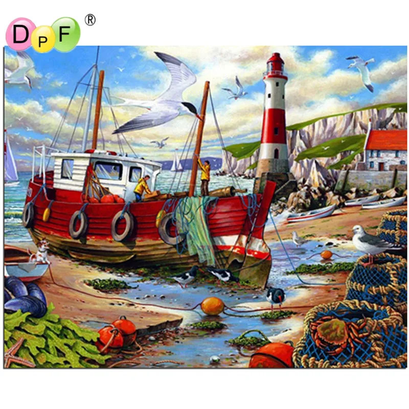 Fishing boats Diamond embroidery scenery diy 5d diamond painting cross stitch mosaic picture of rhinestones crystals home decor
Fishing boats Diamond embroidery scenery diy 5d diamond painting cross stitch mosaic picture of rhinestones crystals home decor
