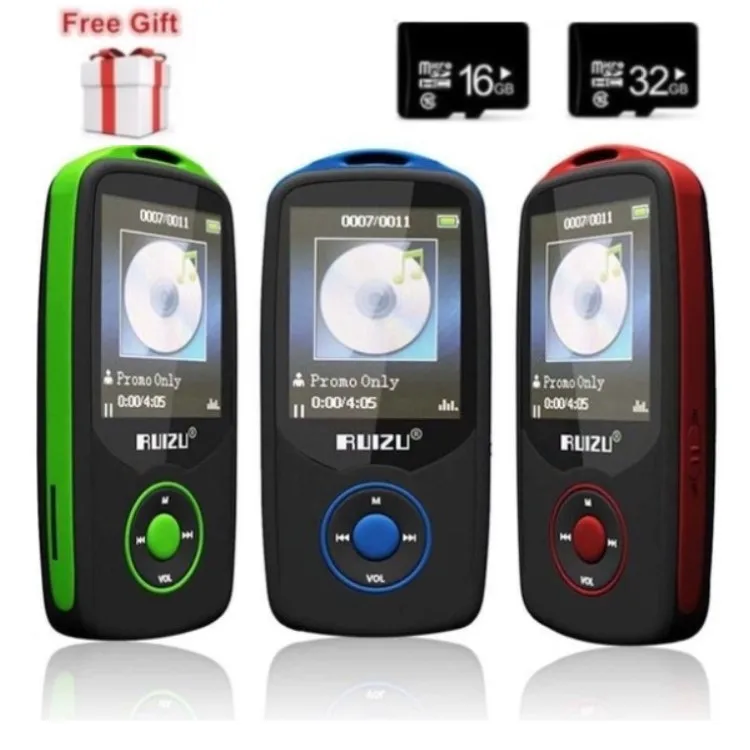 RUIZU X06 Wireless Bluetooth Sport MP3 Lossless Music Player 8GB 1.8" Can Play 100Hours Recorder FM Ebook Support 64GB TF Card
RUIZU X06 Wireless Bluetooth Sport MP3 Lossless Music Player 8GB 1.8" Can Play 100Hours Recorder FM Ebook Support 64GB TF Card