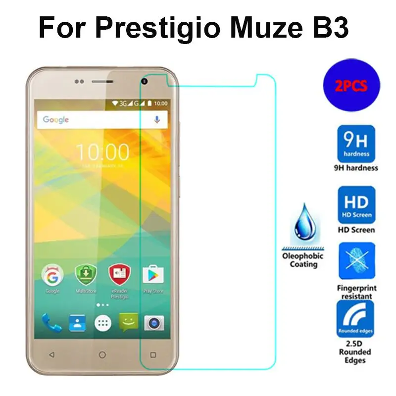 Взрывозащищенное Закаленное стекло для Prestigio Muze B3 PSP3512 DUO 2 шт. 2.5D 9H защита экрана