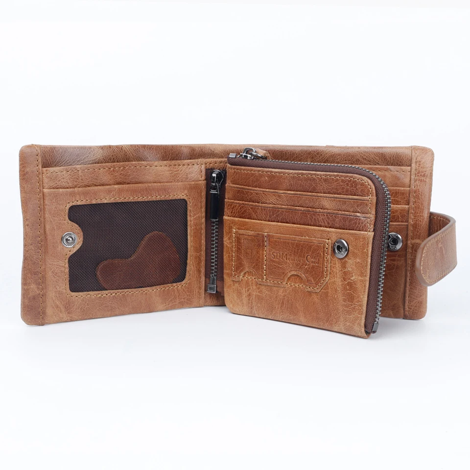 Vintage Designer 100% Genuine Carteiras Cowhide Leather Men Short Wallet Purse RFID Card Holder Coin Pocket Male Wallets
Vintage Designer 100% Genuine Carteiras Cowhide Leather Men Short Wallet Purse RFID Card Holder Coin Pocket Male Wallets