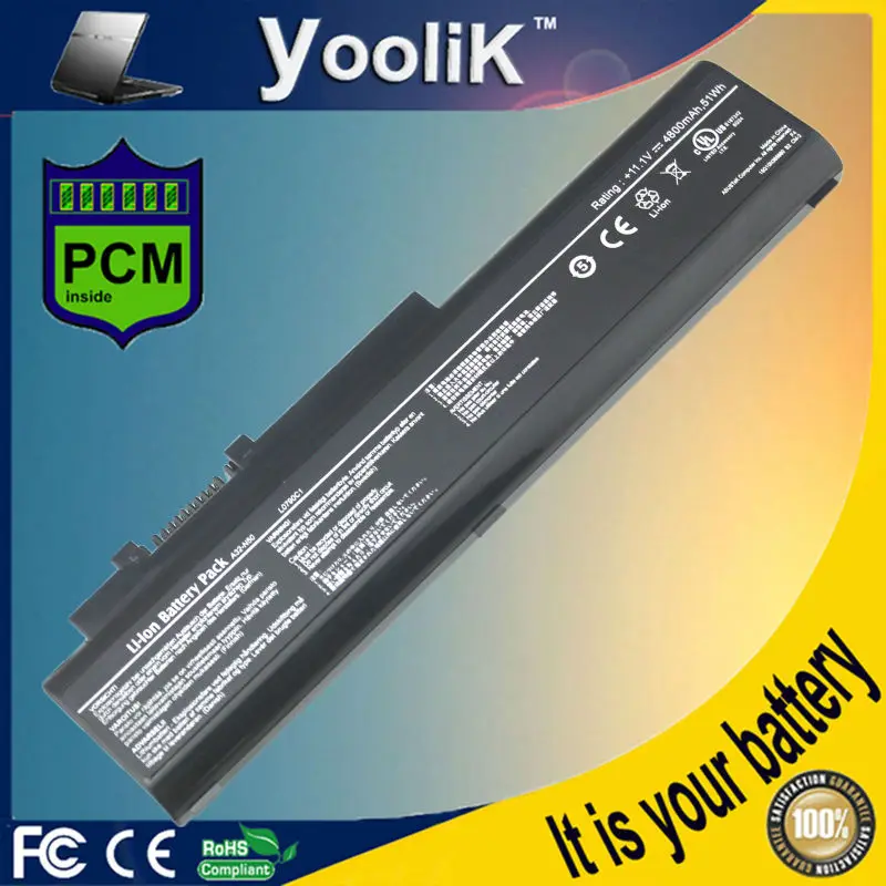 OEM Battery for Asus N50 N50A N50E N50F N50T N50TA N50TP N50TR N50V N50VA N50VC N50VF for ASUS N50VG N50VM bateria
OEM Battery for Asus N50 N50A N50E N50F N50T N50TA N50TP N50TR N50V N50VA N50VC N50VF for ASUS N50VG N50VM bateria