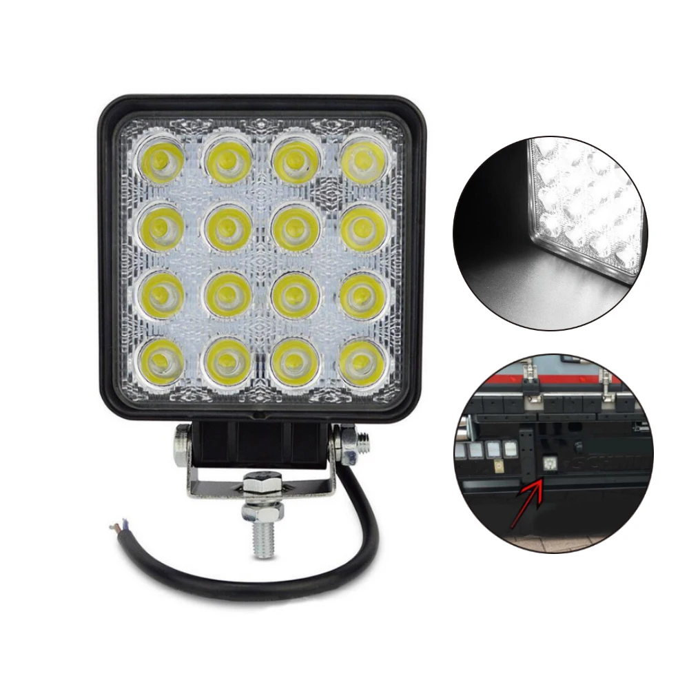 IP67 waterproof Offroad truck 4x4 led driving light 2PCS Square design Flood beam 48w led work light
IP67 waterproof Offroad truck 4x4 led driving light 2PCS Square design Flood beam 48w led work light
