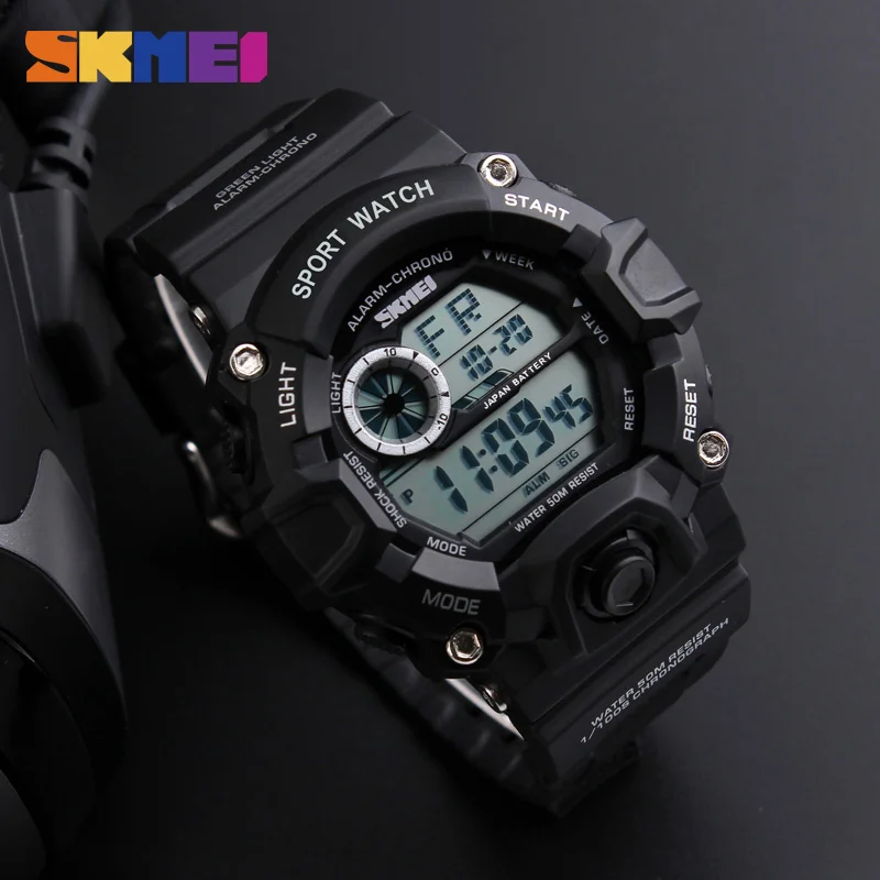 SKMEI 1019 Men Sport Digital Wristwatches Outdoor Military Watch Chronograph Alarm Clock 12/24 Hour Resin Watches Men XFCS
SKMEI 1019 Men Sport Digital Wristwatches Outdoor Military Watch Chronograph Alarm Clock 12/24 Hour Resin Watches Men XFCS