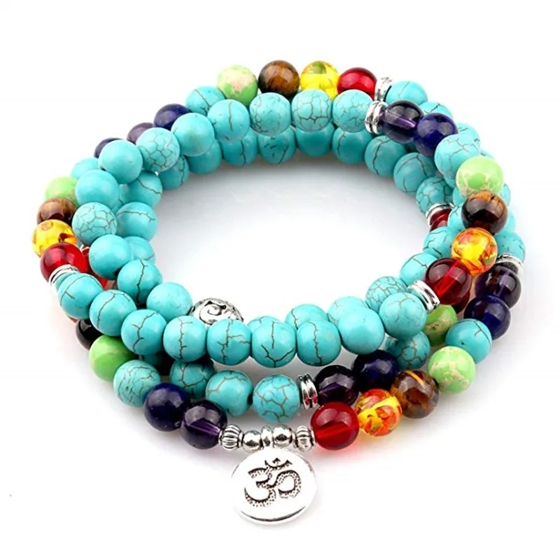 108 Chakra Bracelet 7 chakra Meditation Pendent Bracelet for Women Pure Natural Stone Bangle
108 Chakra Bracelet 7 chakra Meditation Pendent Bracelet for Women Pure Natural Stone Bangle