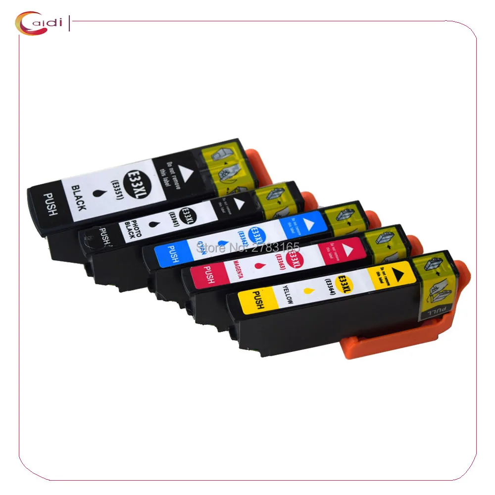 5x Compatible Inkjet Cartridge 33XL T3351 T3361 T3362 T3363 T3364 For EPSON XP-530 XP-630 XP-830 XP-635 XP-540 XP-645 Printer
5x Compatible Inkjet Cartridge 33XL T3351 T3361 T3362 T3363 T3364 For EPSON XP-530 XP-630 XP-830 XP-635 XP-540 XP-645 Printer