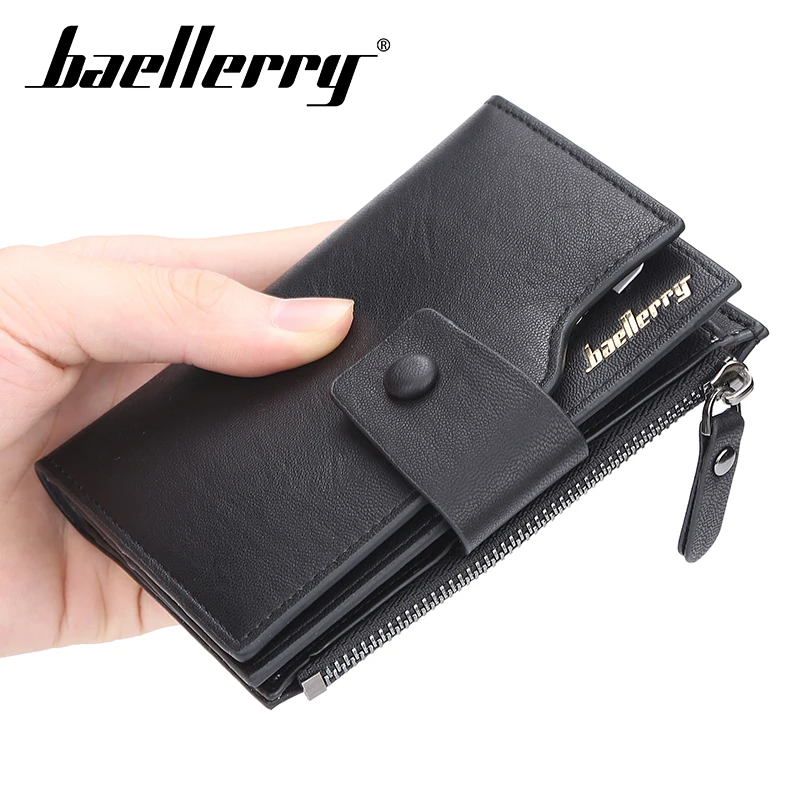 Baellerry Korean casual men's wallet Short vertical locomotive British casual multi-function card bag zipper buckle wallet
Baellerry Korean casual men's wallet Short vertical locomotive British casual multi-function card bag zipper buckle wallet