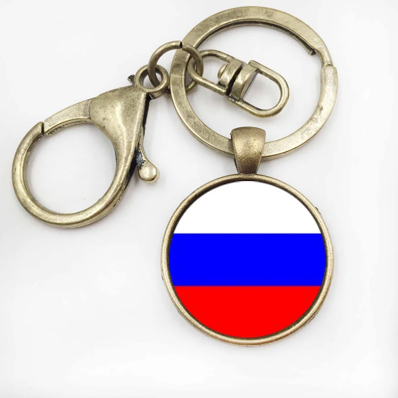 Винтажный брелок с германским флагом искусство Хрустальный мужской для ключей