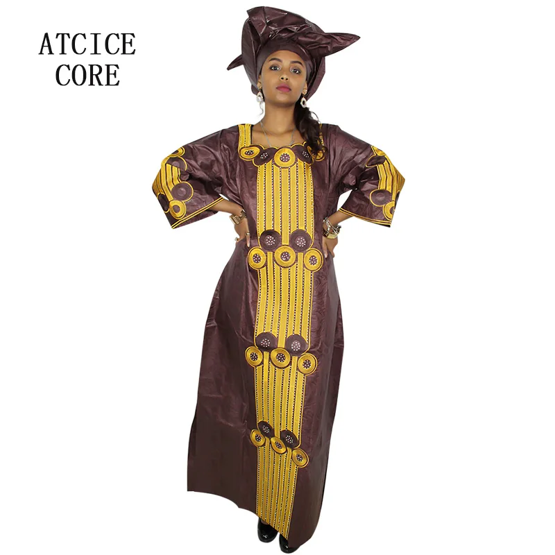 dashiki african dresses for women african bazin riche embroidery design long dress with scarf A188
dashiki african dresses for women african bazin riche embroidery design long dress with scarf A188