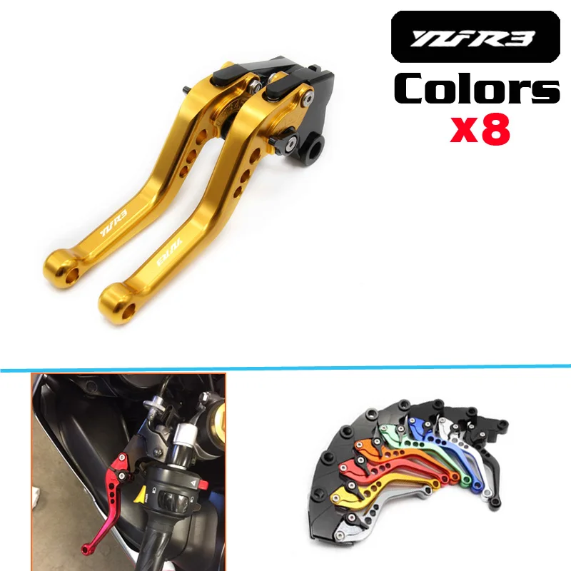 Motorcycle Accessories Aluminum short Brake Clutch Levers For YAMAHA YZF R3 YZFR3 YZF-R3 2015-2016 LOGO YZF R3
Motorcycle Accessories Aluminum short Brake Clutch Levers For YAMAHA YZF R3 YZFR3 YZF-R3 2015-2016 LOGO YZF R3