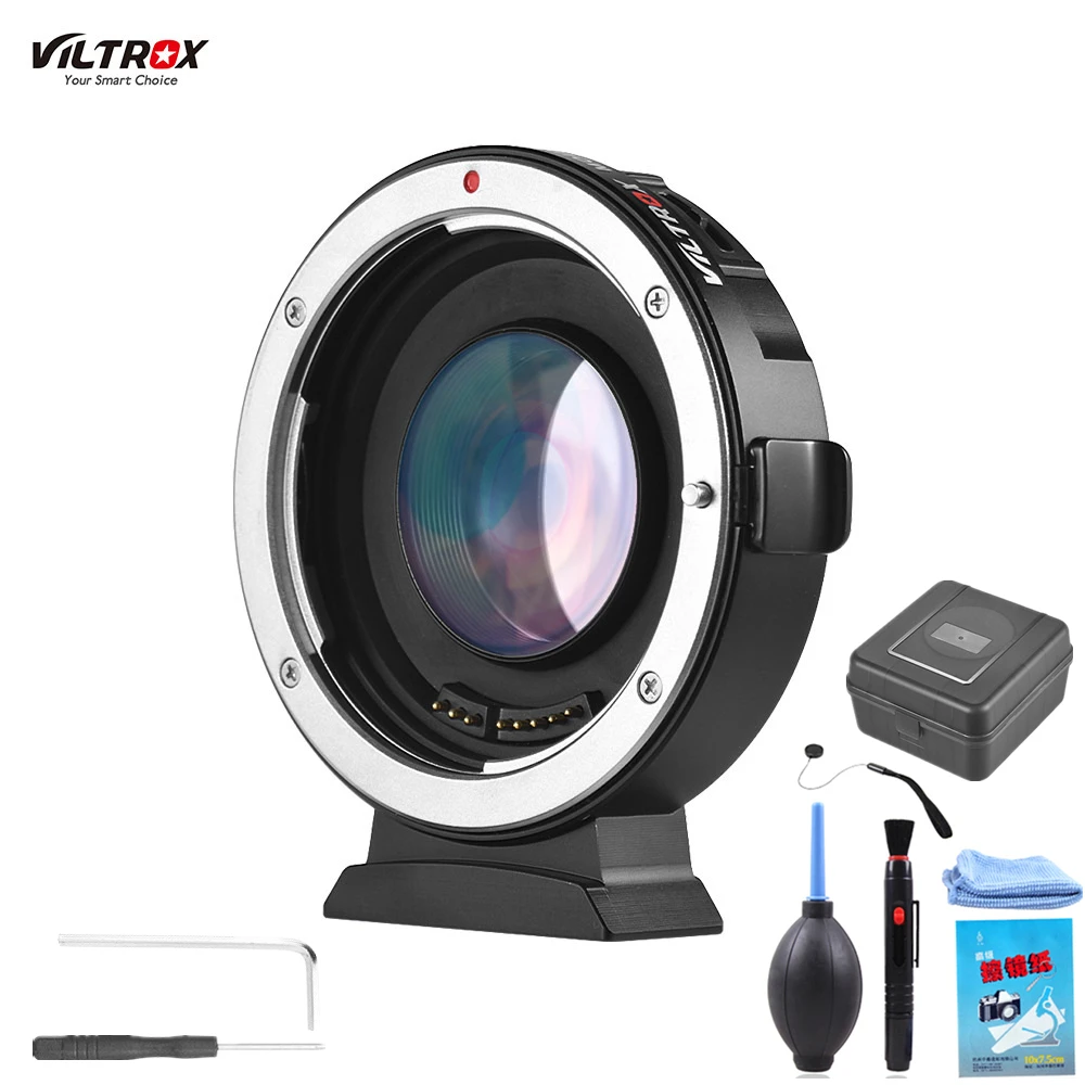 Viltrox EF M2 AF Автофокус EXIF 0.71X уменьшение скорости бустер адаптер для объектива турбо