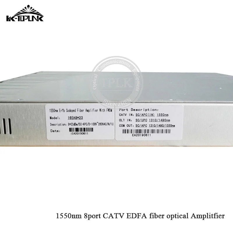 CATV EDFA Волоконно-оптический усилитель 1310/1490/1550 WDM 1550nm 1U/ 80W 8 портов * 20dbm sc/apc sc/upc