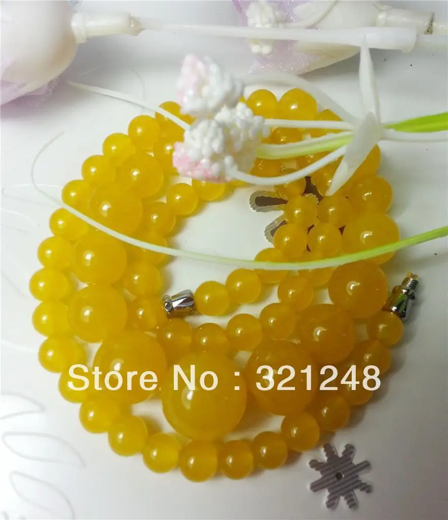 Fashion 6-14mm yellow chalcedony jades natural stone round beads chain necklace for women high grade choker jewels 18inch GE1272
Fashion 6-14mm yellow chalcedony jades natural stone round beads chain necklace for women high grade choker jewels 18inch GE1272