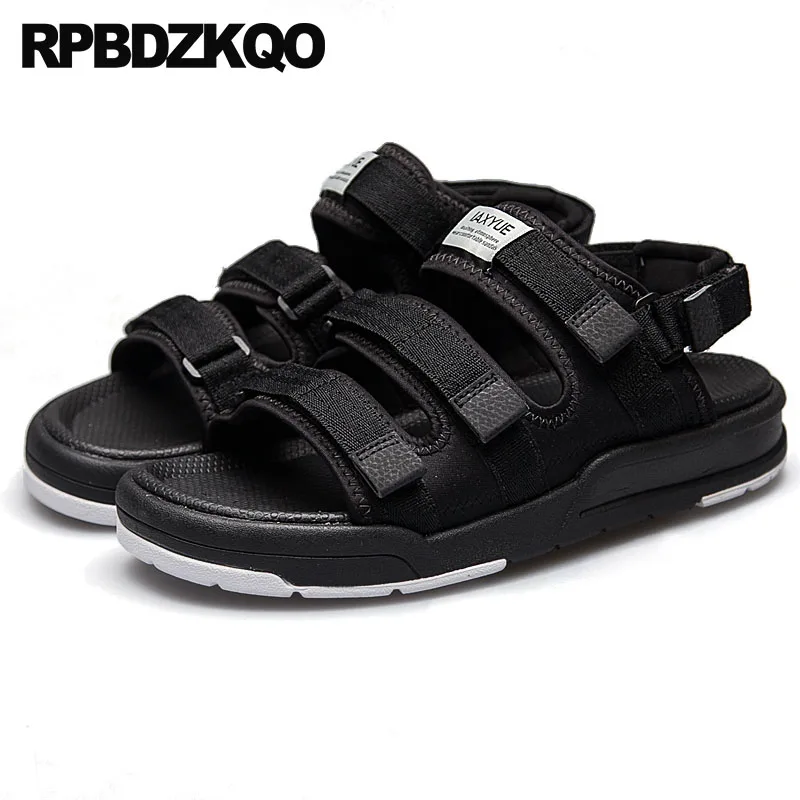 

Sandals Black Big Size Platform Sneakers Plus Mens Mesh Shoes Nice Gladiator Large Waterproof Open Toe 45 Sport Fashion Roman
