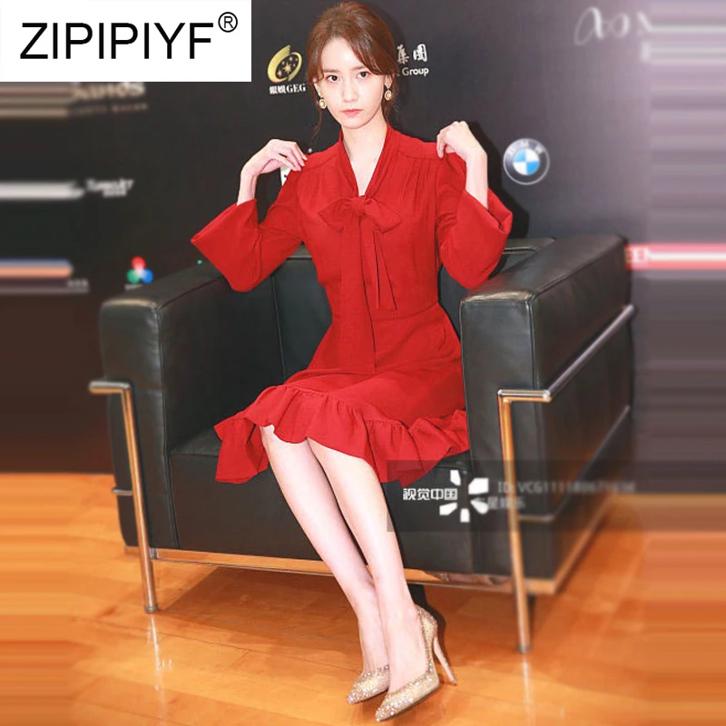 Korean Star Style Dress Women Clothes Elegant Solid Red Long Sleeve Lady Bow Collar Dress Bodycon Female Dress Vestidos K291
Korean Star Style Dress Women Clothes Elegant Solid Red Long Sleeve Lady Bow Collar Dress Bodycon Female Dress Vestidos K291