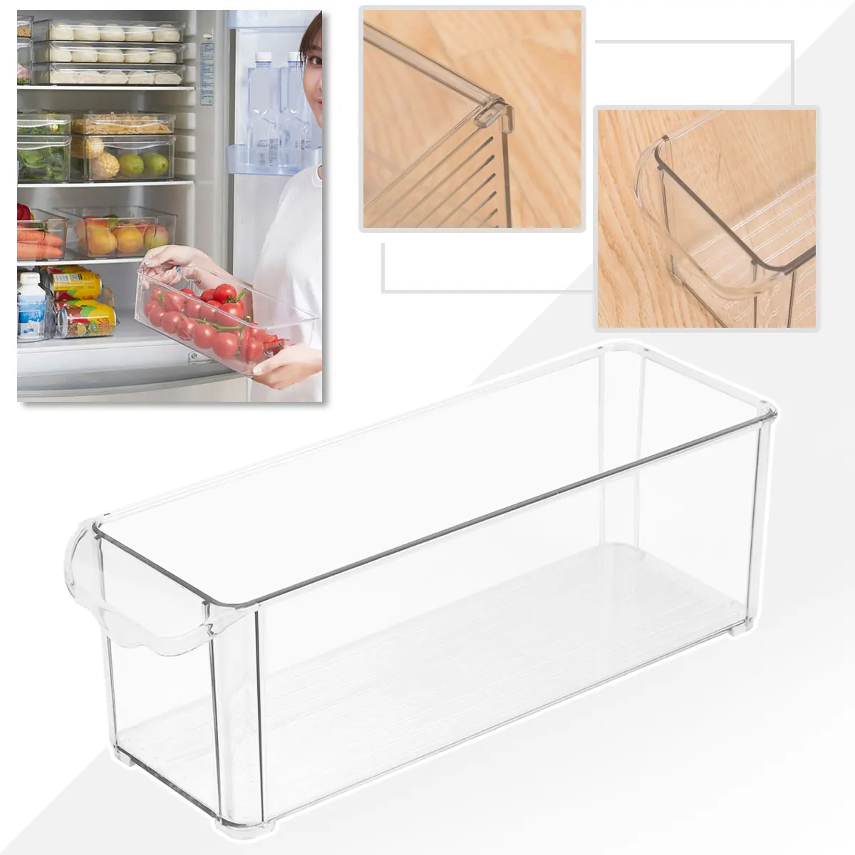 2pcs Multifunctional Bin Storage Container Freezer Bin Refrigerator Organizer Food Storage Fridge Bin for Kitchen Organizer Box
2pcs Multifunctional Bin Storage Container Freezer Bin Refrigerator Organizer Food Storage Fridge Bin for Kitchen Organizer Box