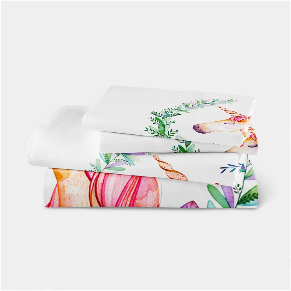 Girls Princess Unicorn Bedding Set Cartoon Colorful Flowers Duvet Cover Set Festival Gift Bed Cover Pillowcase Home Decor D20 
Girls Princess Unicorn Bedding Set Cartoon Colorful Flowers Duvet Cover Set Festival Gift Bed Cover Pillowcase Home Decor D20