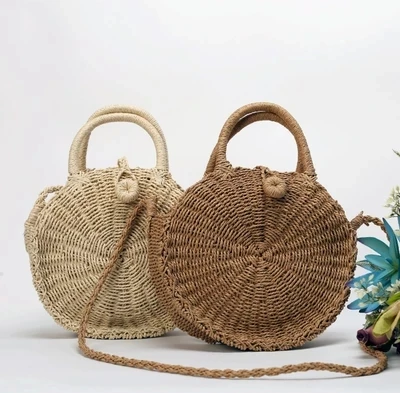 Ins simple wind round straw bag summer weave diagonal beach female bag vacation package rattan shoulder bag
Ins simple wind round straw bag summer weave diagonal beach female bag vacation package rattan shoulder bag