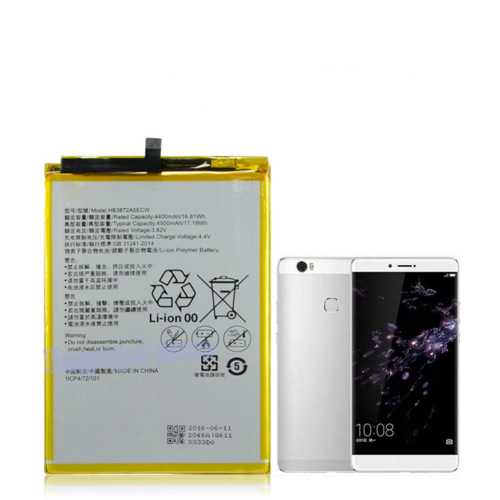 4500mAh HB3872A5ECW Mobile Phone Replacement Battery Bateria Batterij For Huawei Honor Note 8 EDI-AL10
4500mAh HB3872A5ECW Mobile Phone Replacement Battery Bateria Batterij For Huawei Honor Note 8 EDI-AL10